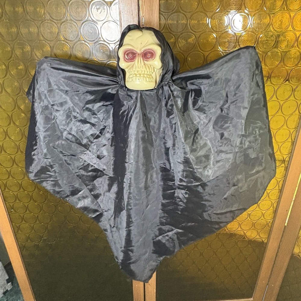 Gemma 1993 Grim Ripper Shaking Ghoul Ghost Head Skeleton Lights Sounds Tested